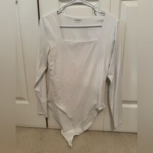 Old Navy Long Sleeve Bodysuit in White
